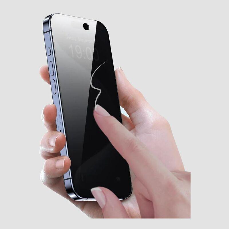 Gripp Privacy Glass For iPhone 15 Pro Black, , large image number 2