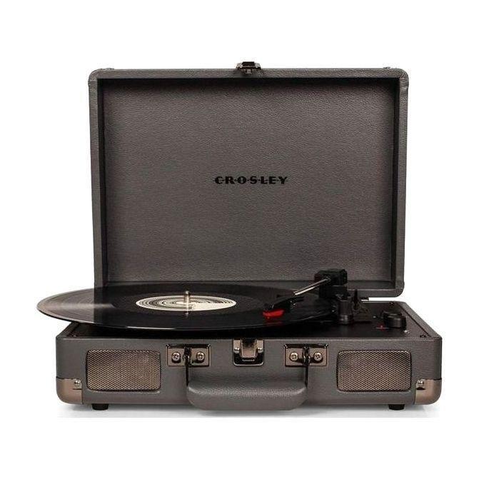 Crosley Cruiser Deluxe Portable Turntable with Built-in Speakers - Slate, , large image number 0