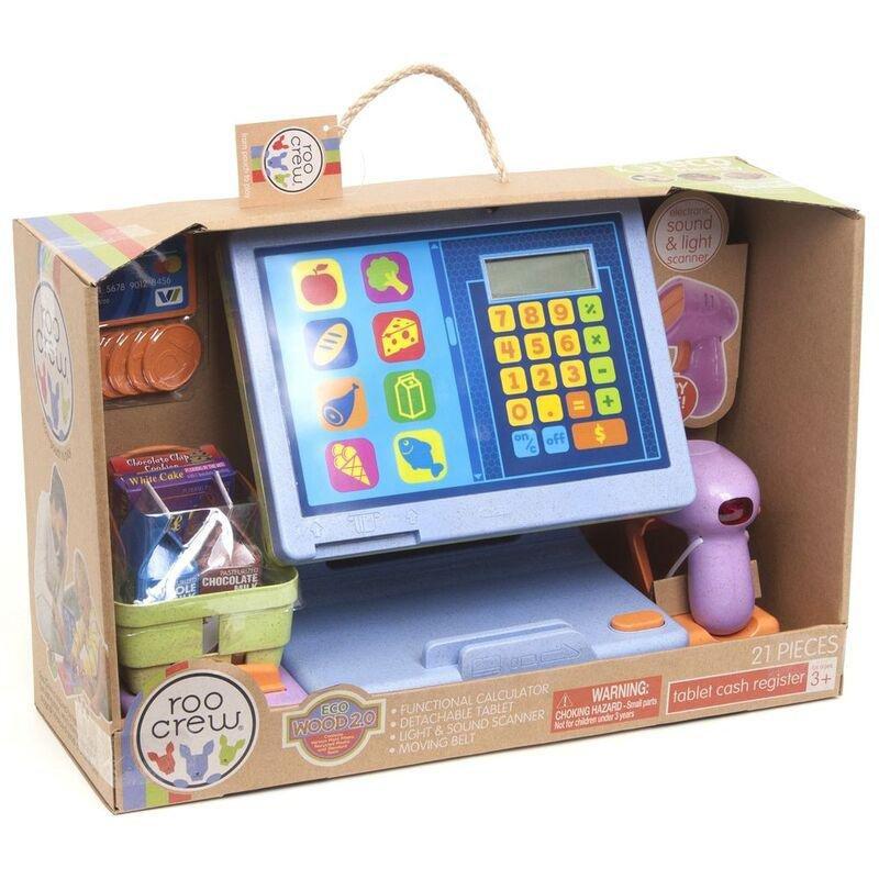 Roo Crew Eco Wood 2.0 Light & Sound Cash Register, , large image number 0