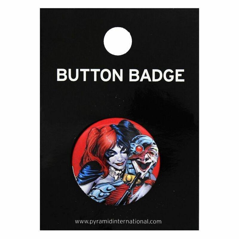 Pyramid International DC Comics Harley Quinn Red Badge 25mm, , medium