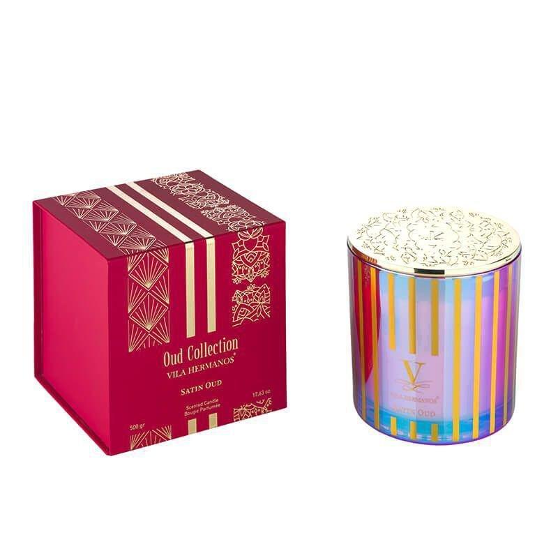 Ladenac Vila Hermano Oud Collections Scented Candle 500g - Satin Oud - Iridescent Red, , medium