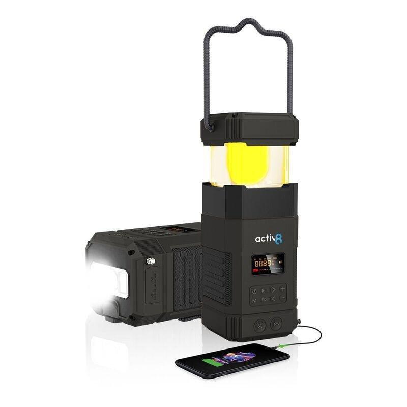Activ8 ActiveADVENTURE Bluetooth Camping Lantern Speaker - Black, , medium