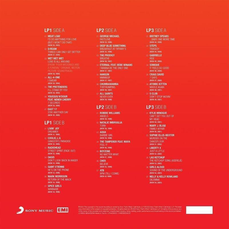 Now That's What I Call 40 Years: Vol. 2 - 1993-2003 (Limited Edition) (Red Vinyl) (3 Discs) | Various Artists, , large image number 2