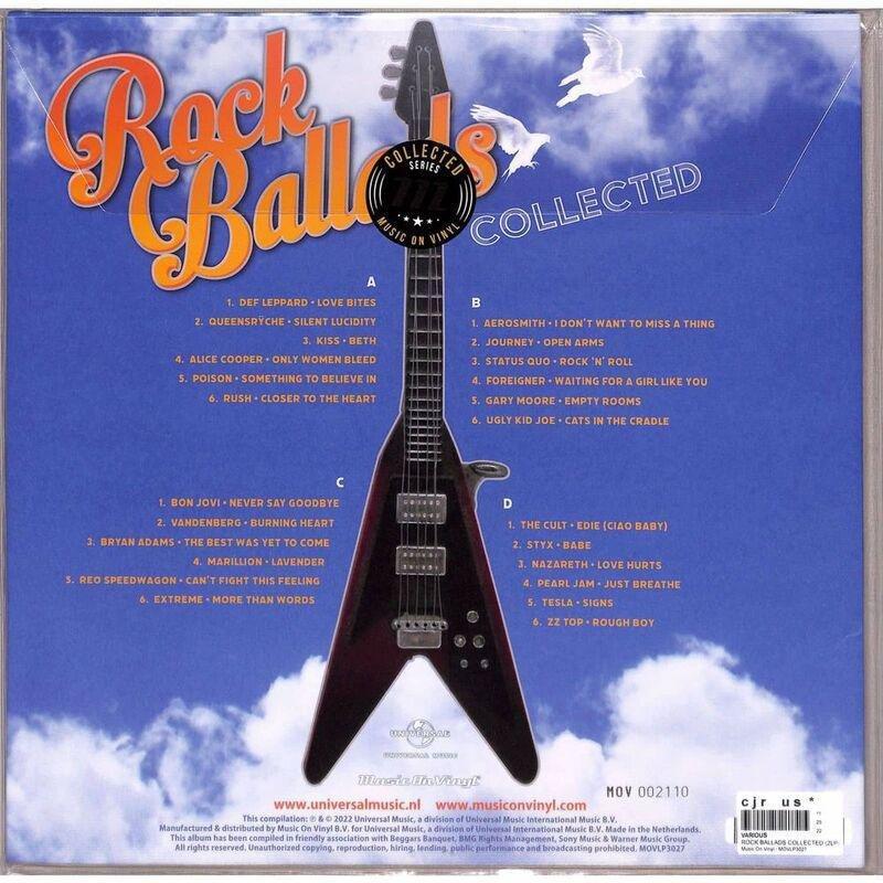 MUSIC ON VINYL - Rock Ballads Collected (Limited Numbered & Colored) (2 Discs) | Various Artists