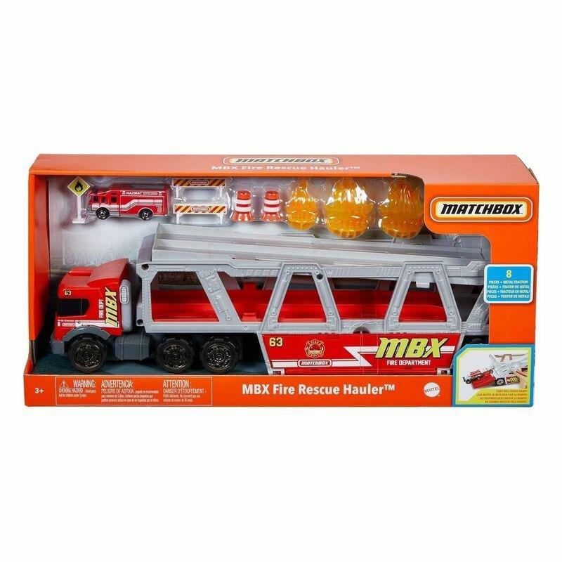 Matchbox Fire Rescue Hauler Playset GWM23, , large image number 1