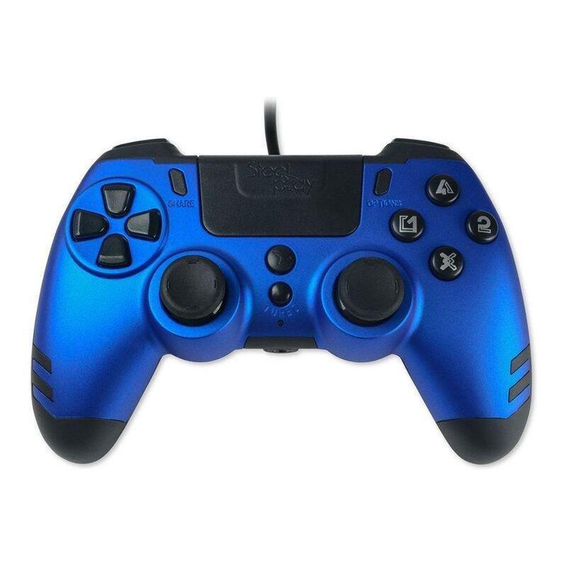 Steelplay PS4/PC Slimpack Wired Controller - Sapphire Blue, , large image number 0