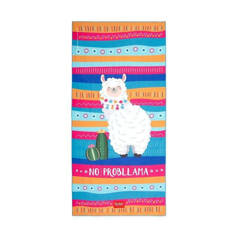 Legami Beach Towel - Llama, , large image number 0