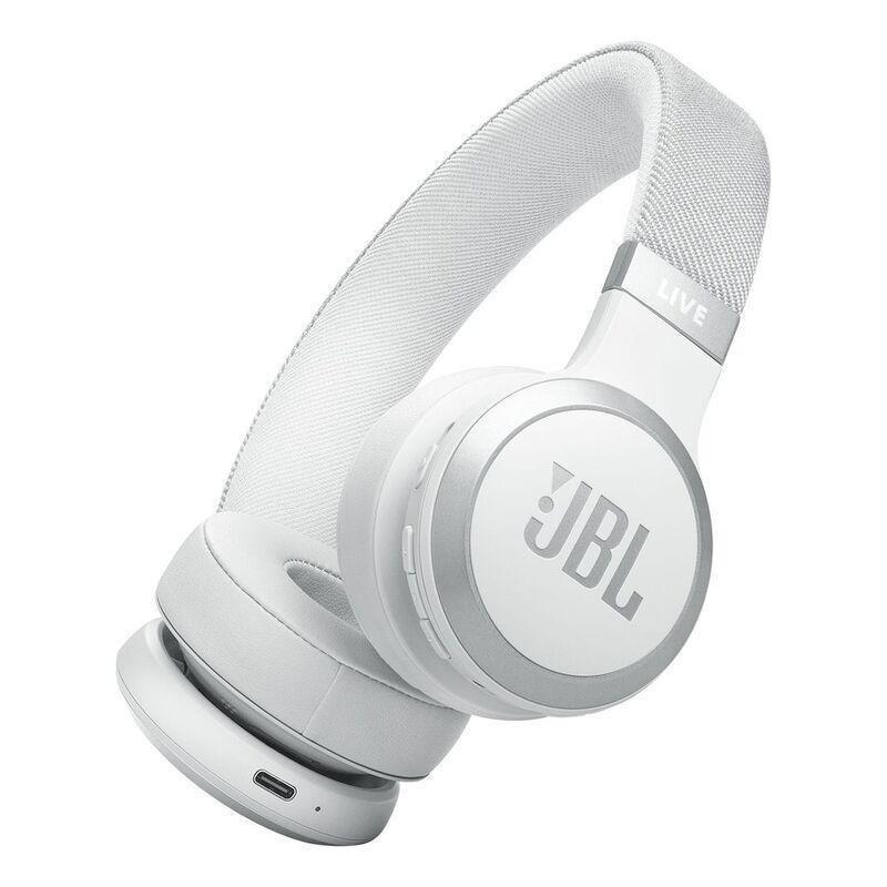 JBL LIVE 670NC Wireless On-Ear Headphones with True Adaptive Noise Cancelling - White, , medium