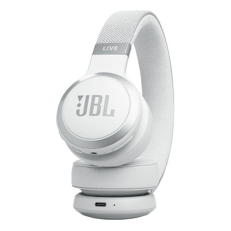 JBL LIVE 670NC Wireless On-Ear Headphones with True Adaptive Noise Cancelling - White, , large image number 5