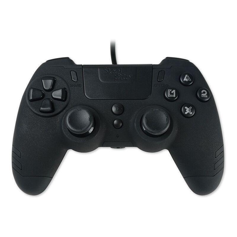 Steelplay PS4/PC Slimpack Wired Controller - Black, , medium