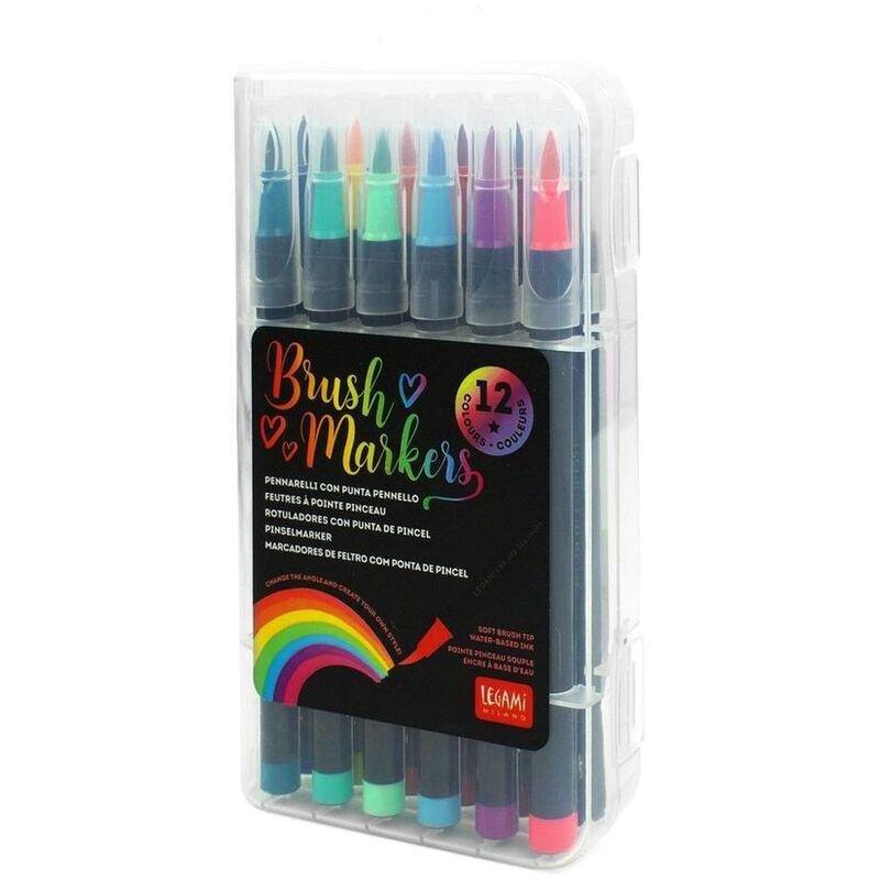 Legami Brush Markers (Set of 12), , medium