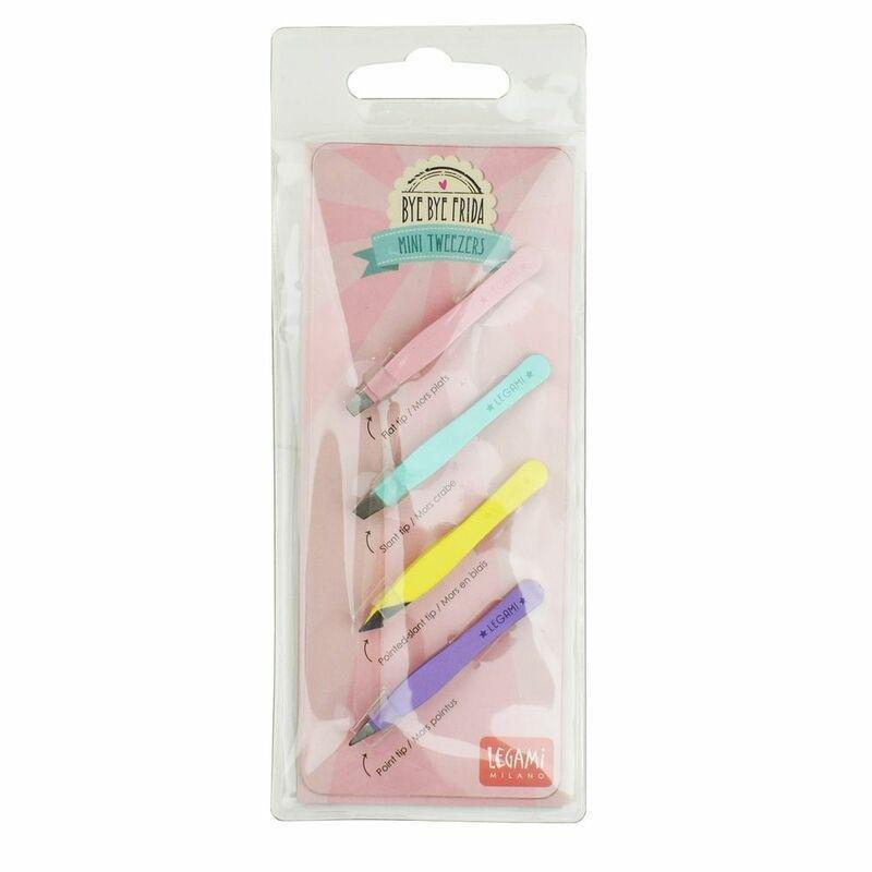 Legami Bye Bye Frida - Mini Tweezers (Set of 4), , large image number 0