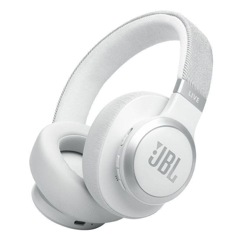 JBL LIVE 770NC Wireless Over-Ear Headphones with True Adaptive Noise Cancelling - White, , large image number 0