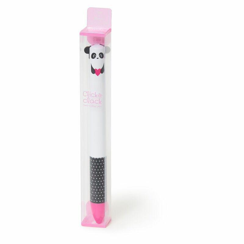 Legami Click & Clack Two Color Pen - Panda, , large image number 1