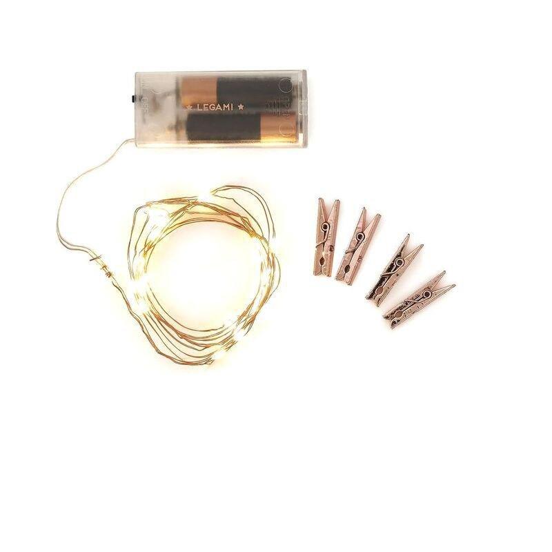 Legami Copper Wire Lights With Photoholder Clips, , large image number 0