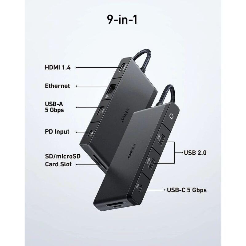 Anker 552 USB-C Hub 9-In-1 4K HDMI - Black, , large image number 1