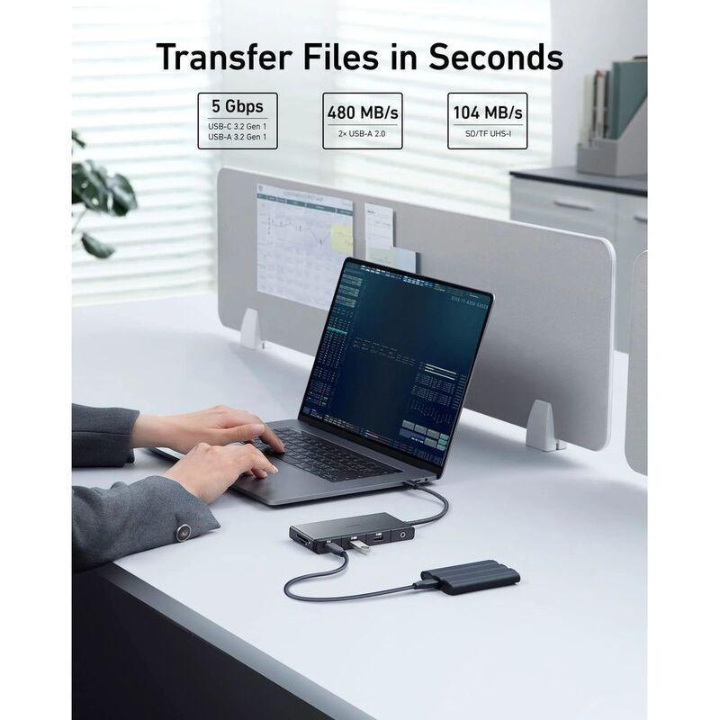 Anker 552 USB-C Hub 9-In-1 4K HDMI - Black, , large image number 3