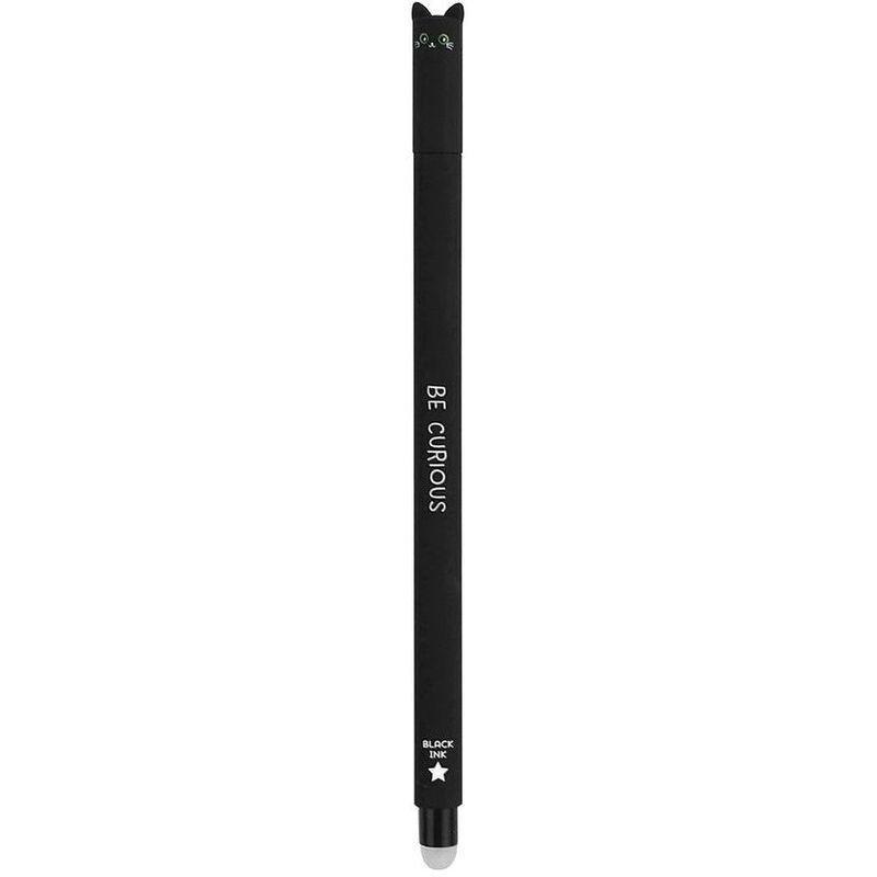 LEGAMI - Legami Erasable Gel Pen - Cat - Black