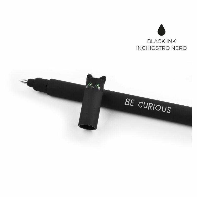 Legami Erasable Gel Pen - Cat - Black, , large image number 2