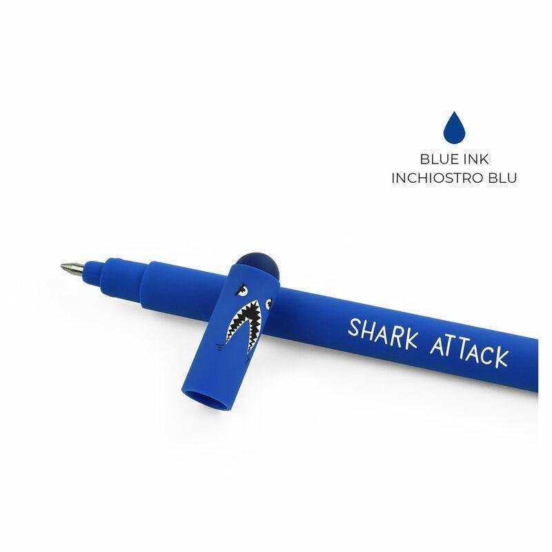 Legami Erasable Gel Pen - Shark - Blue, , large image number 2