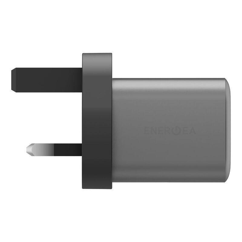 Energea AmpCharge GaN 35 1C1A PD/PPS/QC 3.0 Wall Charger 35W (Uk) - Gunmetal, , large image number 3