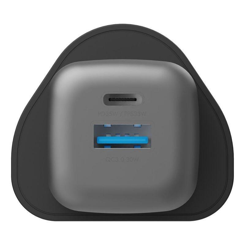 Energea AmpCharge GaN 35 1C1A PD/PPS/QC 3.0 Wall Charger 35W (Uk) - Gunmetal, , large image number 4