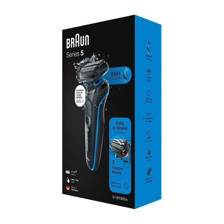 Braun Shaver Series 5 - 51-B1000s – Wet & Dry Shaver - Blue, , large image number 0