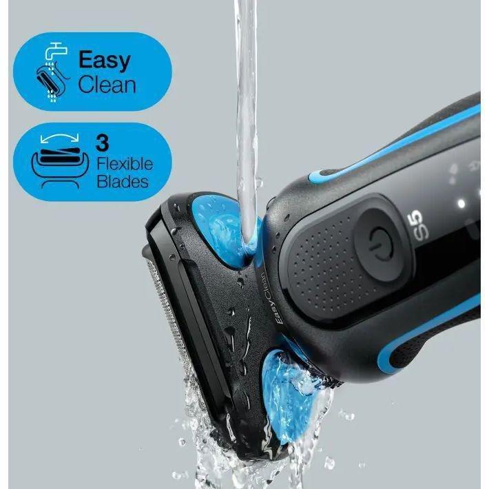 Braun Shaver Series 5 - 51-B1000s – Wet & Dry Shaver - Blue, , large image number 2