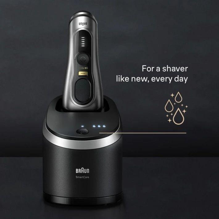 Braun Series 9 Pro+ 9597cc Wet & Dry shaver with 6-in-1 SmartCare Center and PowerCase - Silver, , large image number 3