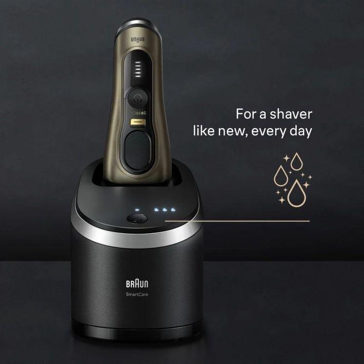 Braun Series 9 Pro+ 9569cc Wet & Dry shaver with 6-in-1 SmartCare Center and Travel Case - Brass, , large image number 3
