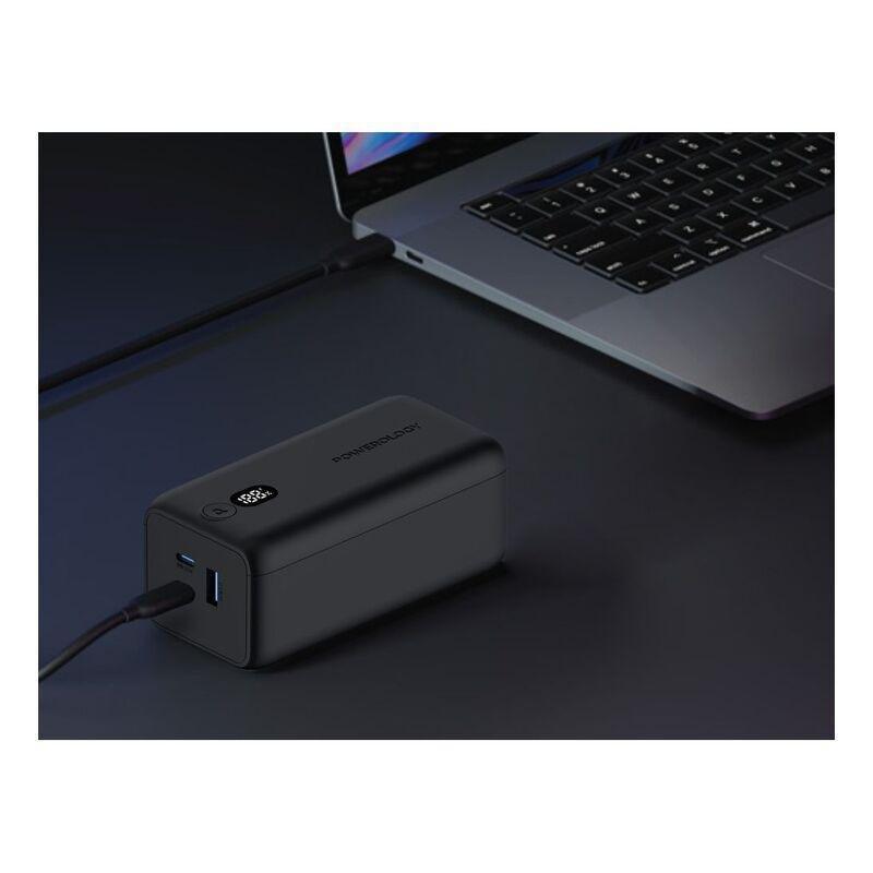 Powerology Onyx 20000mAh Dual USB-C Power Bank Rapid Three-Device Charging, , medium