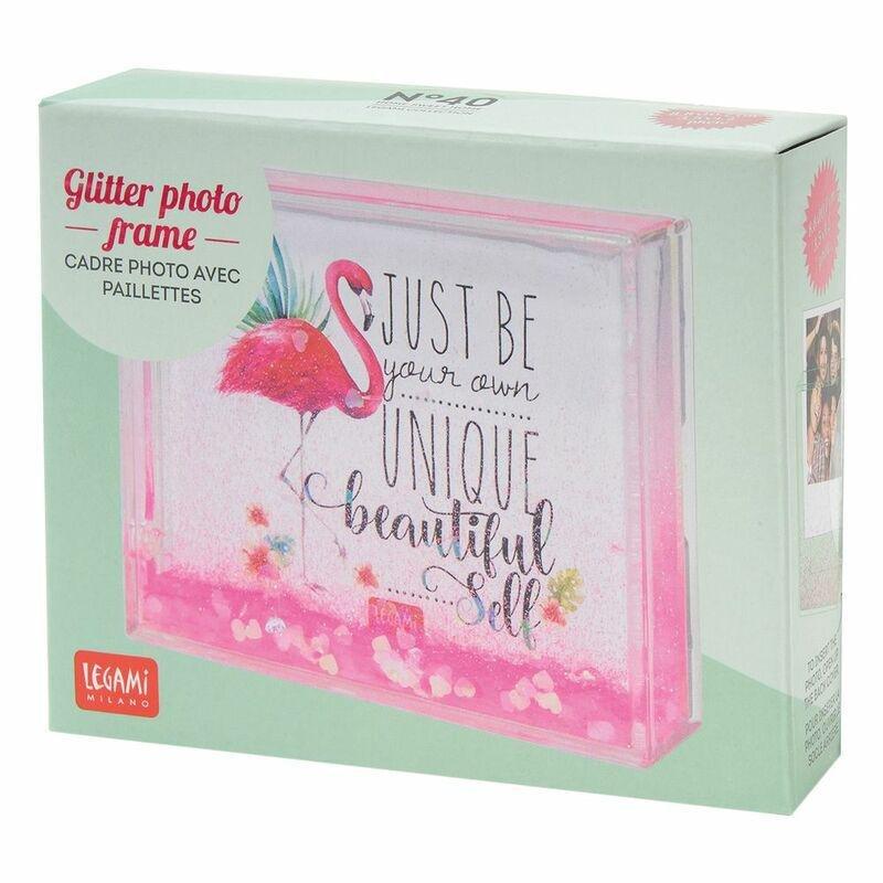 Legami Glitter Photo Frame - Flamingo, , large image number 1