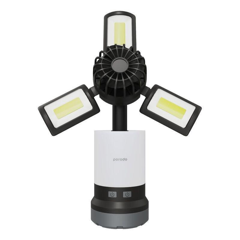 Porodo Lifestyle 3 in 1 Ambient Light/Lamp/ Cooling Fan With 4 Light Modes, , medium