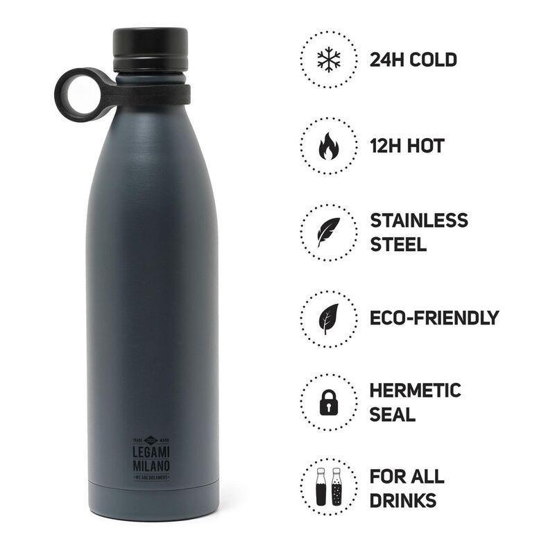 Legami Hot & Cold Vacuum Bottle 800ml - Black, , large image number 2