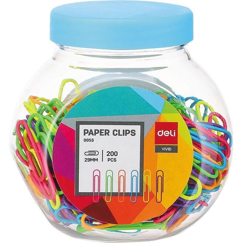Deli Paper Clips 29 mm 200 Pieces E0053, , medium