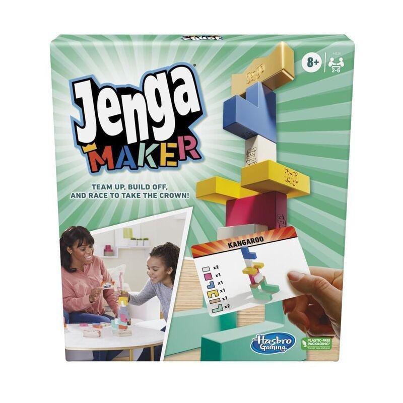 Hasbro Jenga Maker Stacking Tower Game, , large image number 0