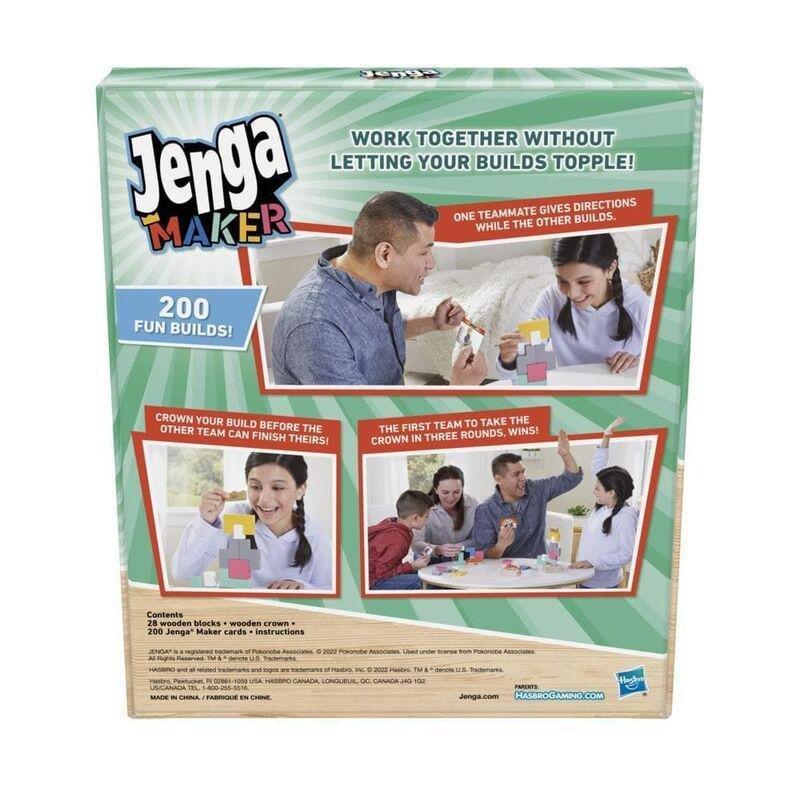 Hasbro Jenga Maker Stacking Tower Game, , large image number 2