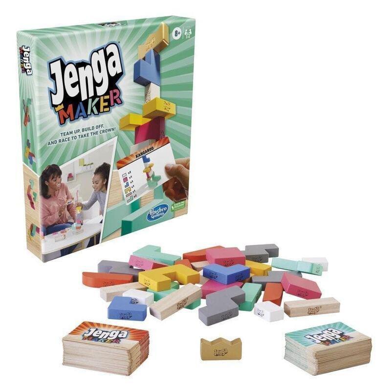 Hasbro Jenga Maker Stacking Tower Game, , large image number 4