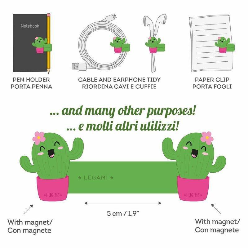 Legami Magnetic Clip - Cactus, , large image number 1