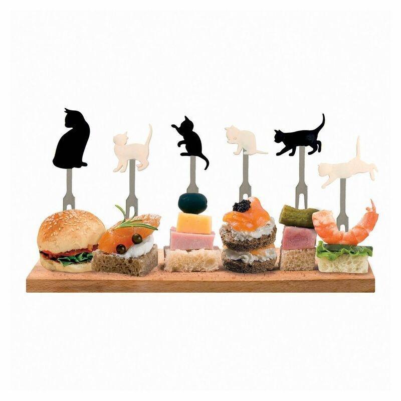 Legami Meow - Aperitif Forks (Set of 6), , large image number 1