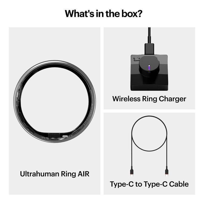 Ultrahuman Ring AIR Smart Ring - Size 11 - Space Silver, , large image number 9