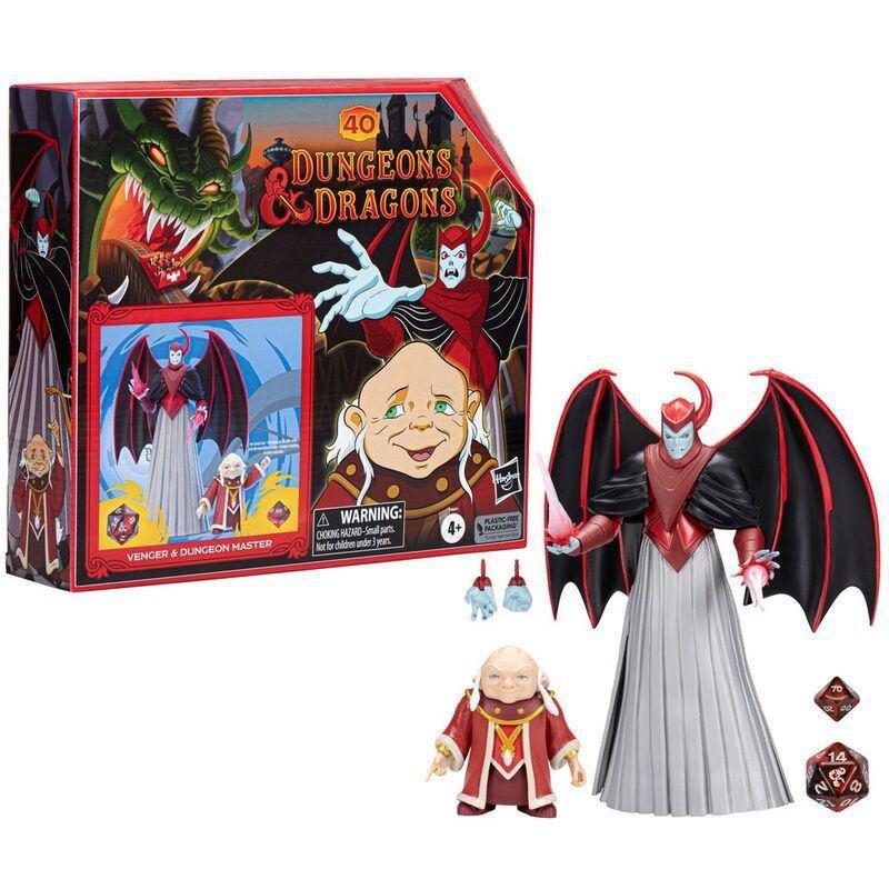 Hasbro Dungeons & Dragons Cartoon Classics Scale Dungeon Master & Venger 6-inch Action Figures (2-Pack), , large image number 1