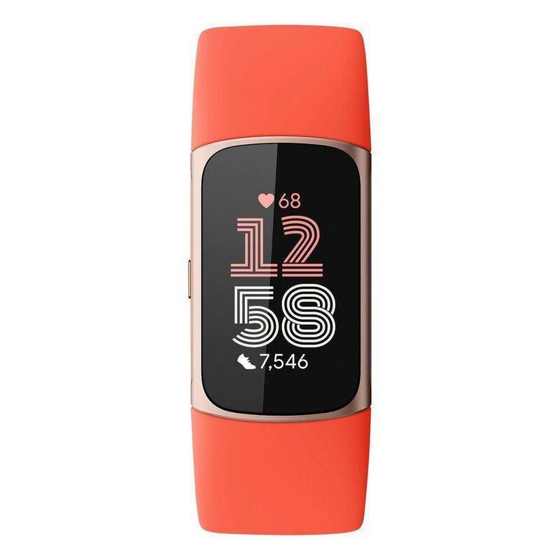 Fitbit Charge 6 Advanced Fitness Tracker - Band Size S&L - Coral, , medium