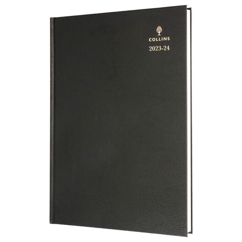 Collins Mid-Year 2023-2024 A4 Day-To-Page Appointments Paper Black, , medium