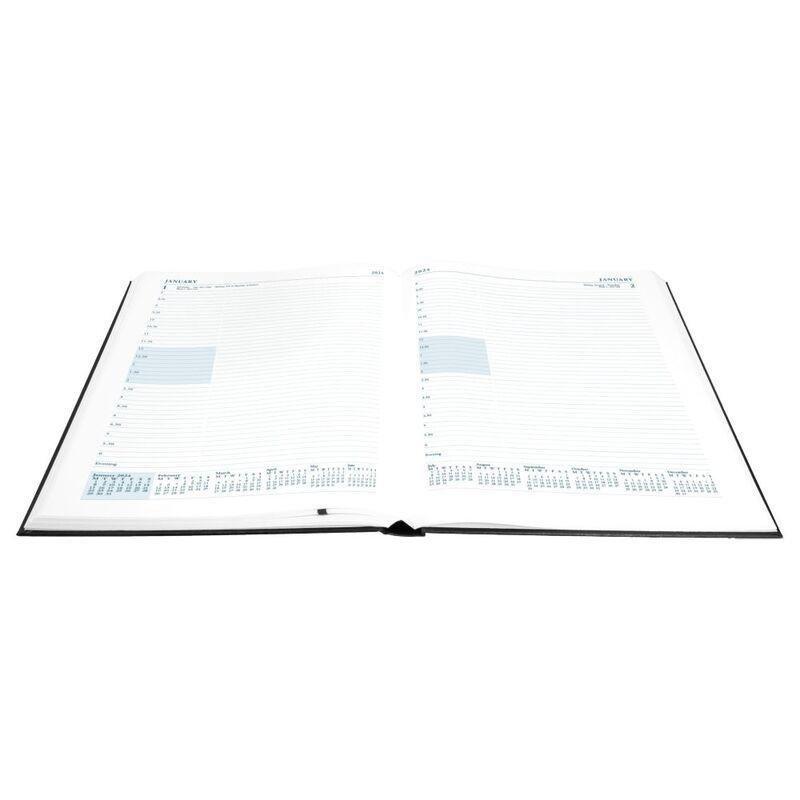 Collins Mid-Year 2023-2024 A4 Day-To-Page Appointments Paper Black, , large image number 2