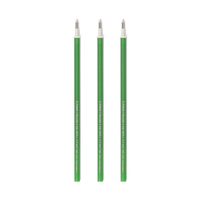 LEGAMI Legami Refill Erasable Pen - Green (Pack of 3)