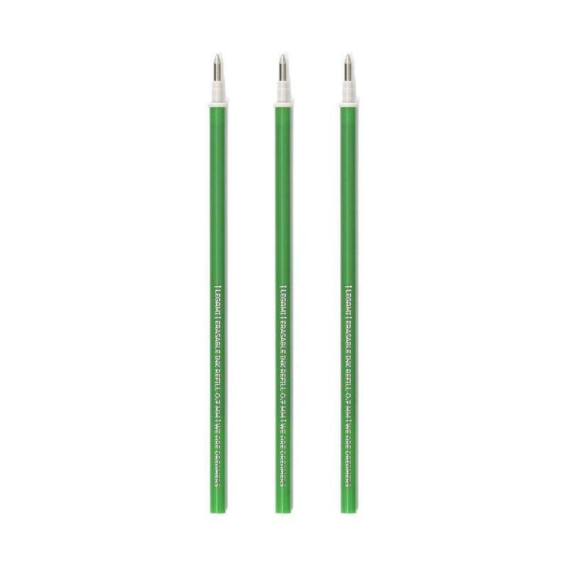 Legami Refill Erasable Pen - Green (Pack of 3), , large image number 0