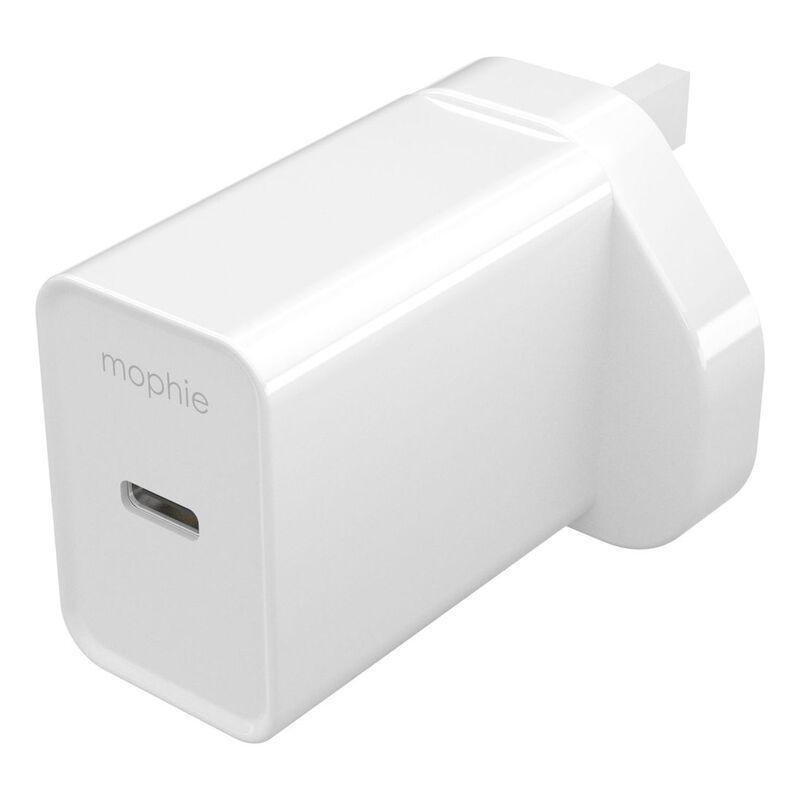 Mophie Essentials Power Adapter USB-C 20W PD - White (UK Plug), , medium