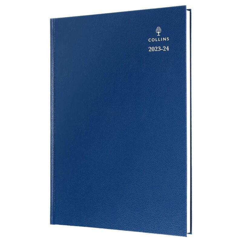 Collins Mid-Year 2023-2024 A4 Day-To-Page Appointments Paper Blue, , medium