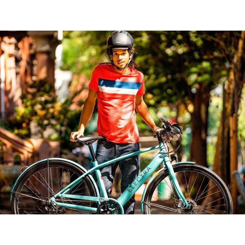 Electra Men's E-Bike Loft Go! 7D EQ Matte Cadet Blue (Size M), , large image number 4